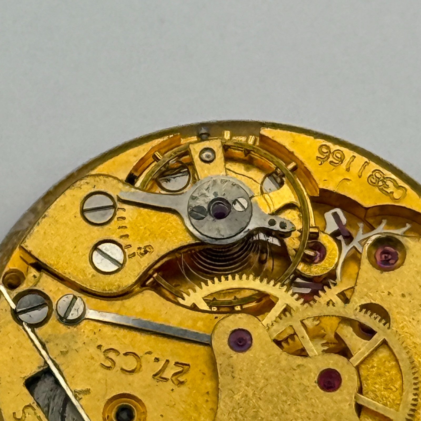 Smiths 27.CS. De Luxe Watch Movement Manual Wind Vintage Parts Repair 26.9mm