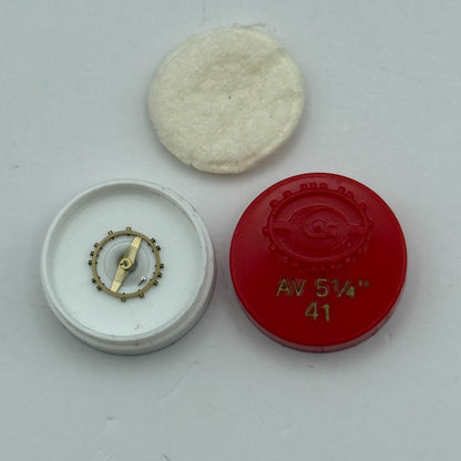 AV 41 Balance Wheel Complete And Spring 5 1/4’’’ Renata Watch Movement Parts NOS