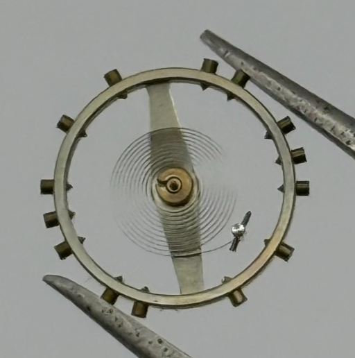 ETA 1260 Balance Wheel Complete And Spring 10 1/2’’’ 164 M Watch Movement Parts