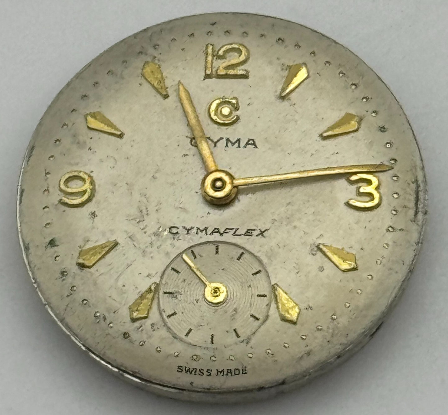 19.7mm Cyma R.424 Sub Seconds Manual Wind Watch Movement Swiss Vintage PARTS