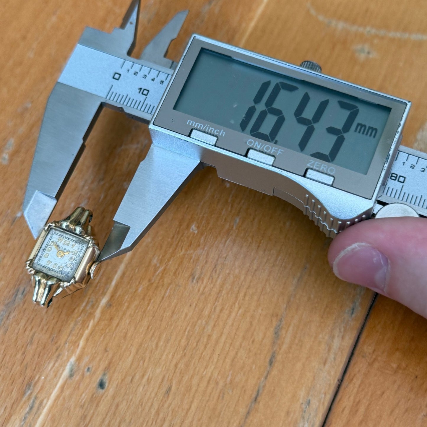 16mm Vintage Bulova 6BA Swiss 10k Gold Filled Manual Ladies Wind Watch PARTS