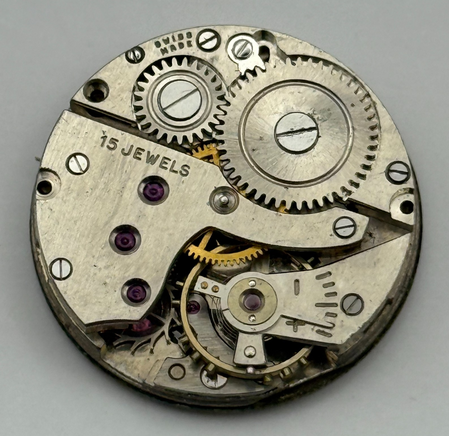 AS 1002 984 Watch Movement Minster Manual Wind Vintage Swiss Parts Repair 24mm