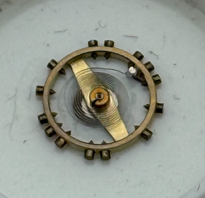 ETA 746 Balance Wheel Complete And Spring  4½’’’ 144 M Watch Movement Parts NOS