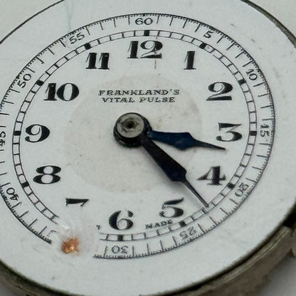 22mm Franklands Vital Pulse 60 Second Dial Trench Watch Movement Manual Wind