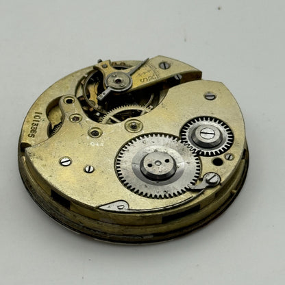 43.4mm Vintage Unidentified 1013385 Hunter Swiss Pocket Watch Movement PARTS