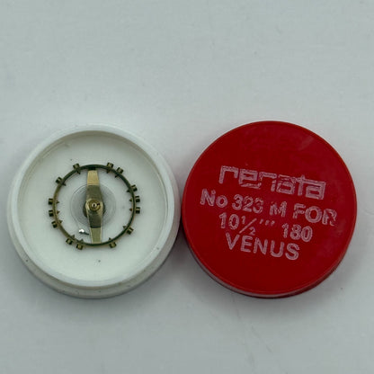 Venus 180 Balance Wheel Complete And Spring 10½’’’ 323 M Watch Movement Parts