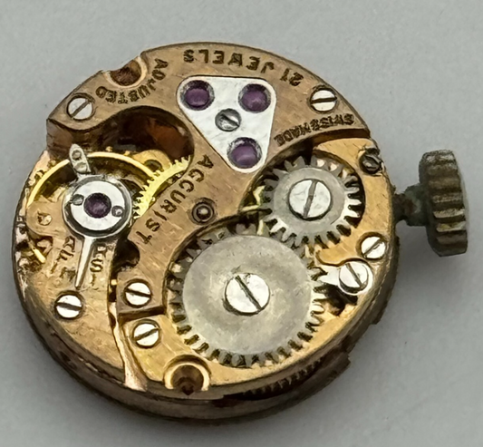 13.6mm Accurist Felsa 21 Balance Ok Manual Wind Swiss Watch Movement PARTS SPARE