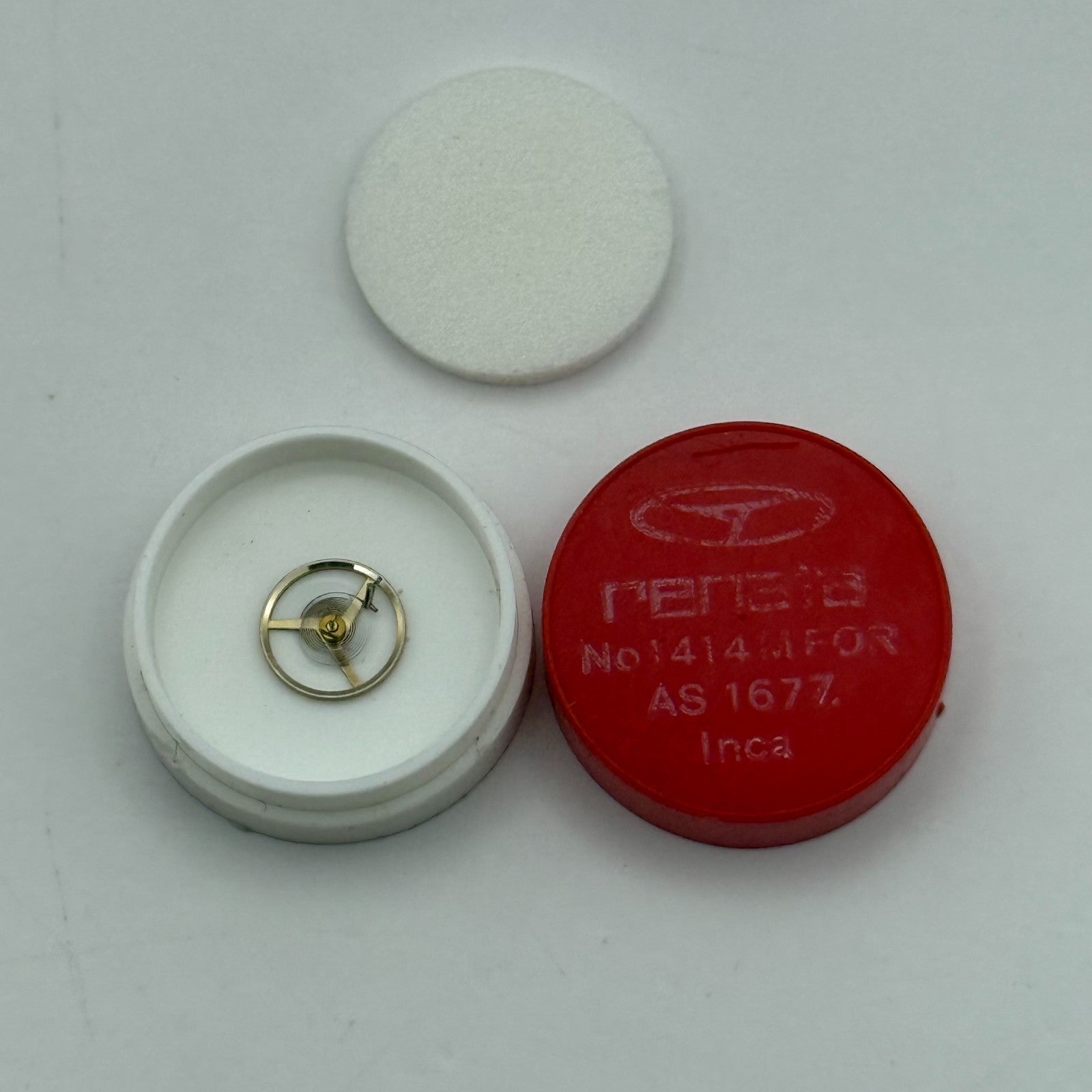 AS 1677 Balance Wheel Complete And Spring Inca 1414 M Watch Movement Parts NOS