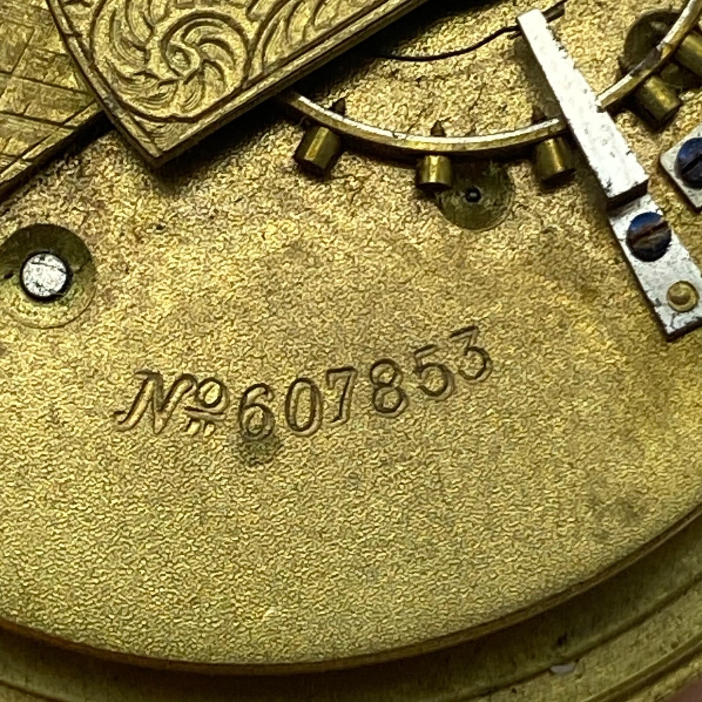 46.4mm Antique Key Wound Pocket Watch Movement PARTS REPAIR SPARES