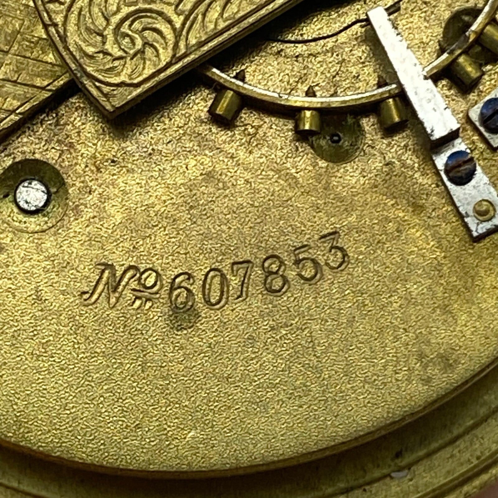 46.4mm Antique Key Wound Pocket Watch Movement PARTS REPAIR SPARES