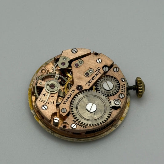 Accurist AS 984 Watch Movement Manual Wind Vintage Swiss Parts Repair 23.6mm