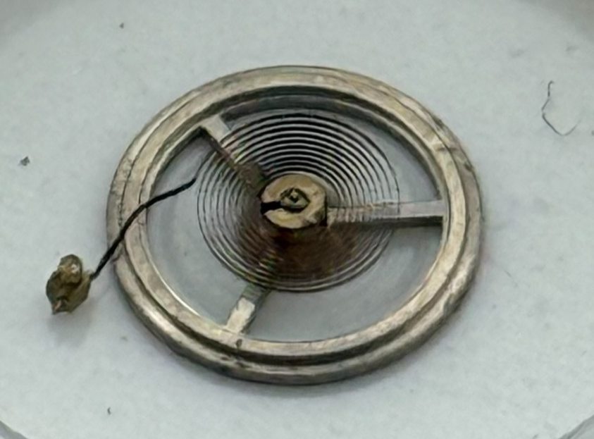 EB 1225 Balance Wheel Complete And Spring 5 1/4’’’ PL 112 Watch Movement Parts 