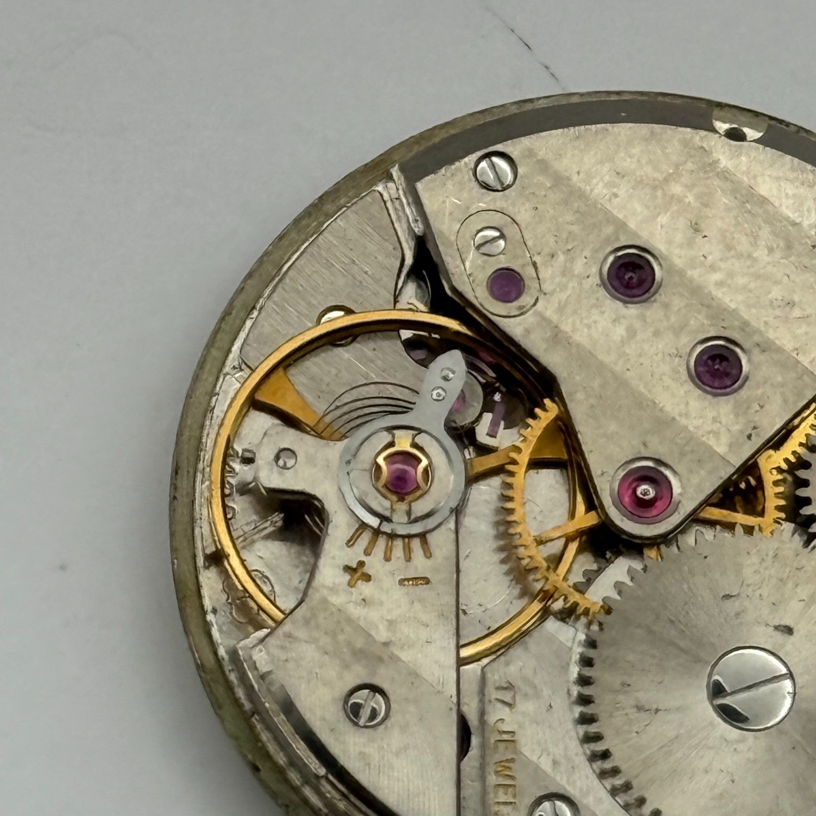 ETA 1120 Watch Movement Garrard Manual Wind Vintage Swiss Parts Repair 26.9mm