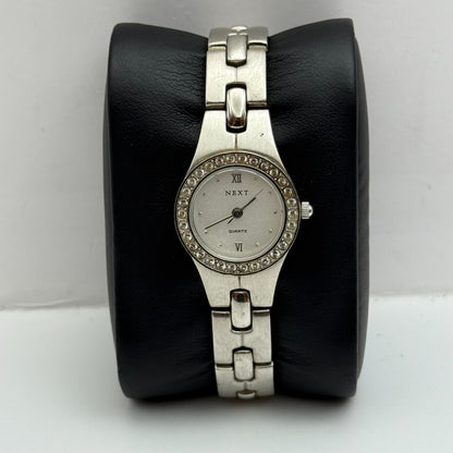 22mm Working Ladies Next M77459 Silver Tone Jewelled Quartz Watch 6 Inches