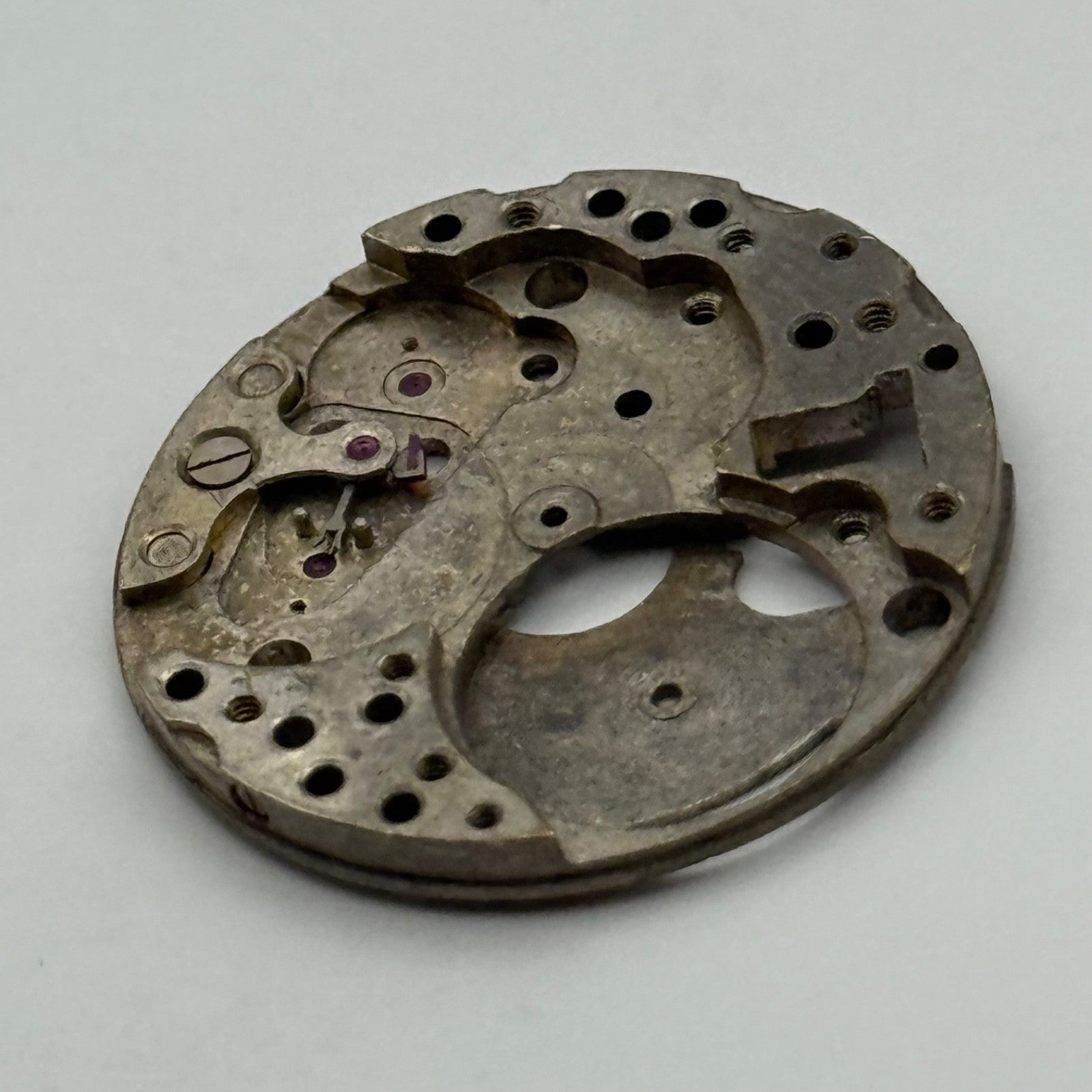 FHF 186 Watch Movement Main Plate Manual Wind Vintage Swiss Parts Repair 23.6mm