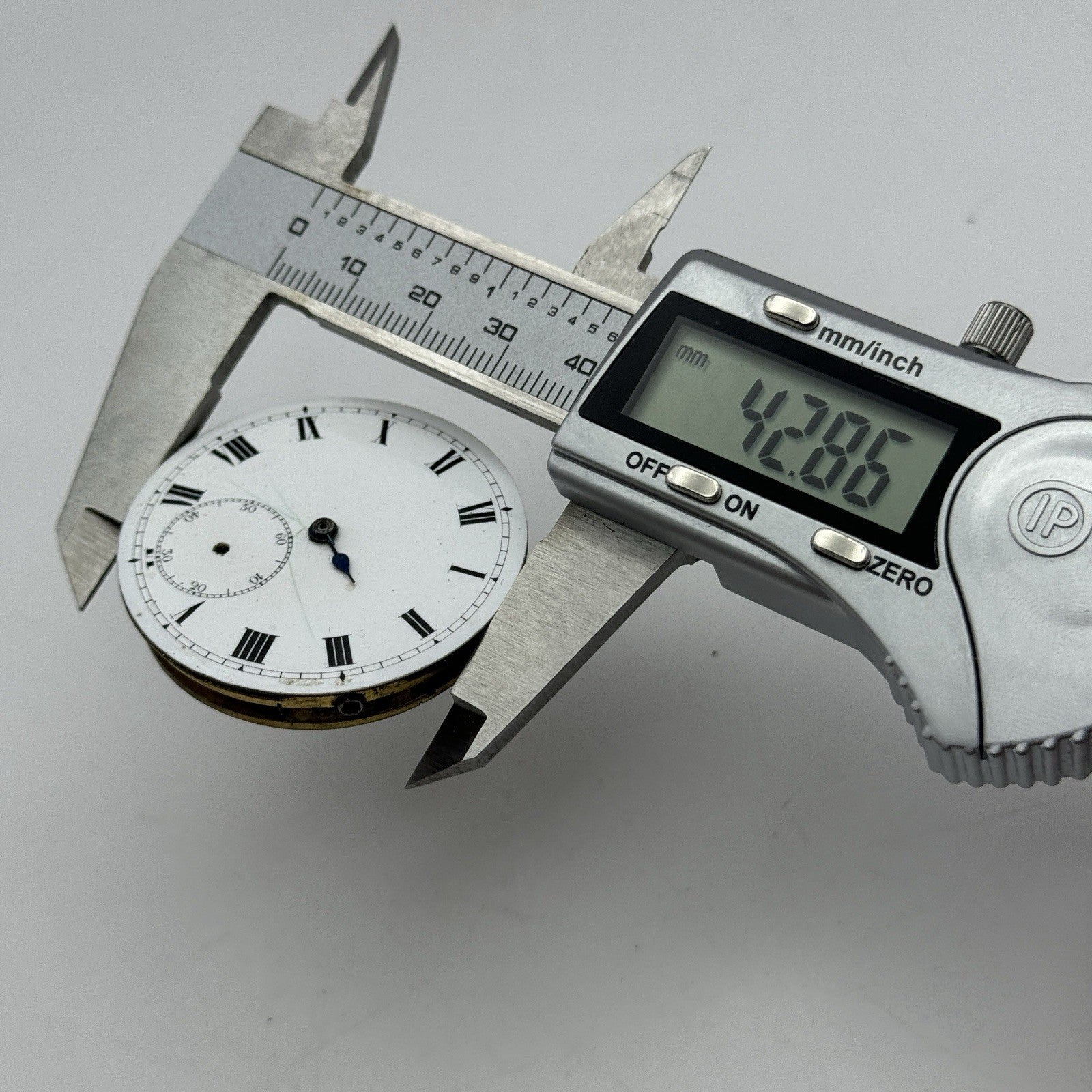 42.8mm Buren Sub Seconds Vintage Pocket Watch Movement And Dial PARTS SPARES