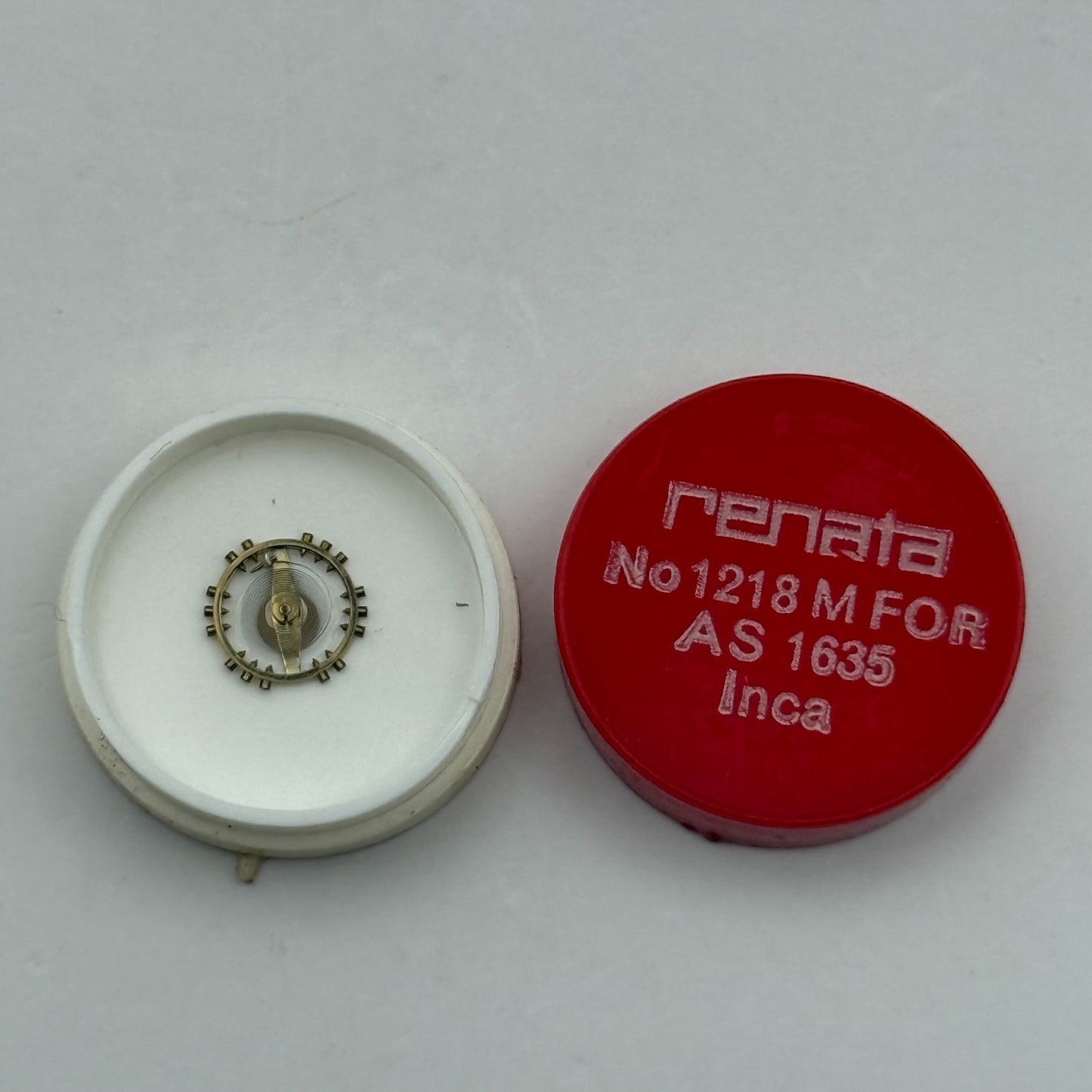 AS 1635 Balance Wheel Complete And Spring  Inca 1218 M Watch Movement Parts NOS