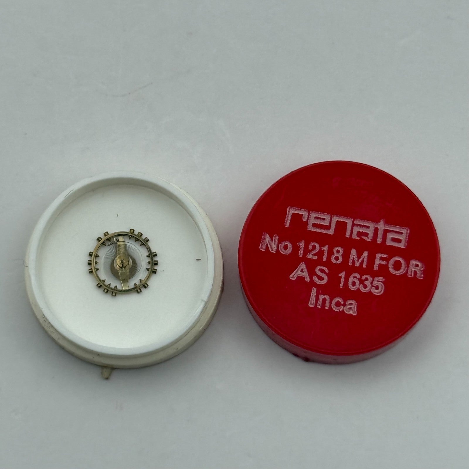 AS 1635 Balance Wheel Complete And Spring  Inca 1218 M Watch Movement Parts NOS