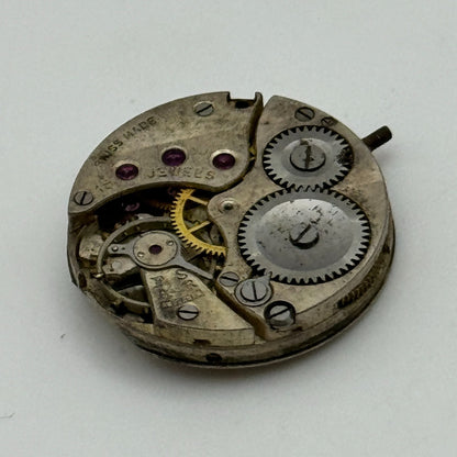 19.7mm Balance Intact 15 Jewels Manual Wind Watch Movement Swiss Vintage PARTS