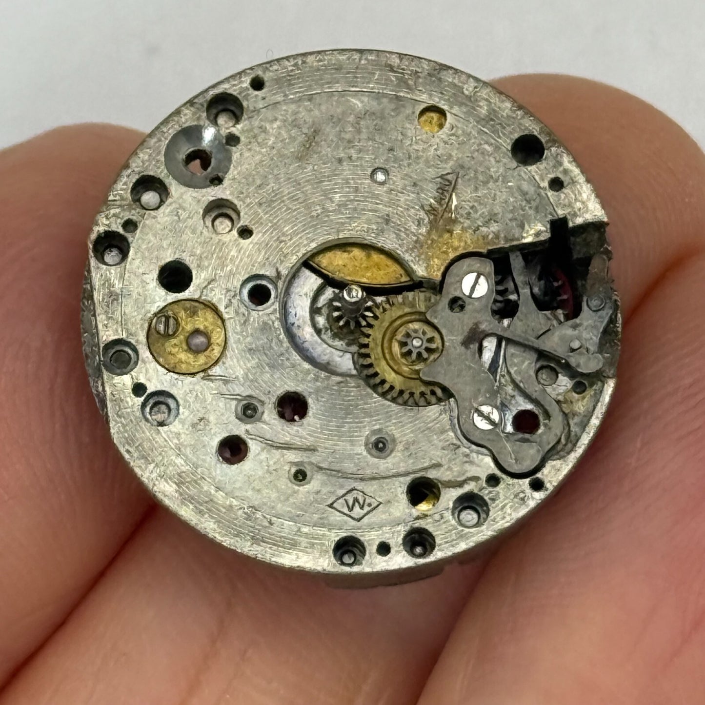 22mm Vintage Bernex Maru 233 Swiss Made Manual Wind Watch Movement PARTS REPAIR