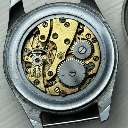 33mm Vintage Unidentified Manual Wind Watch PARTS / REPAIR / RESTORATION