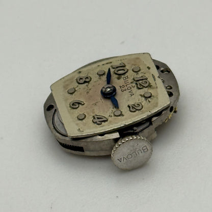 13.1mm Vintage Ladies Bulova 5AD Manual Wind Swiss Watch Movement PARTS REPAIR