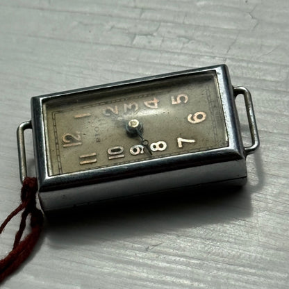 17mm Vintage Rio Oris Novoris Cal 200G Rectangle Manual Wind Watch PARTS REPAIR