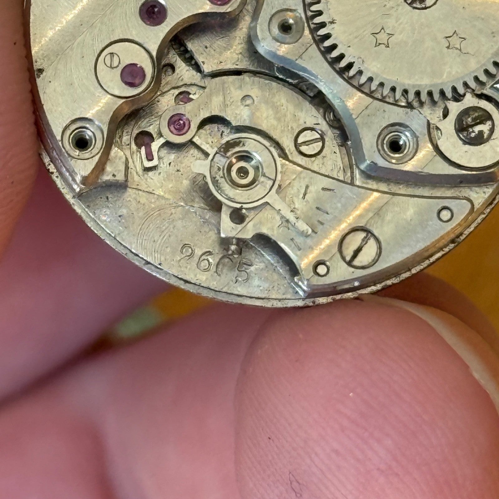 32mm Vintage Soviet USSR Cal 2605 Date Dial Manual Wind Watch PARTS / REPAIR