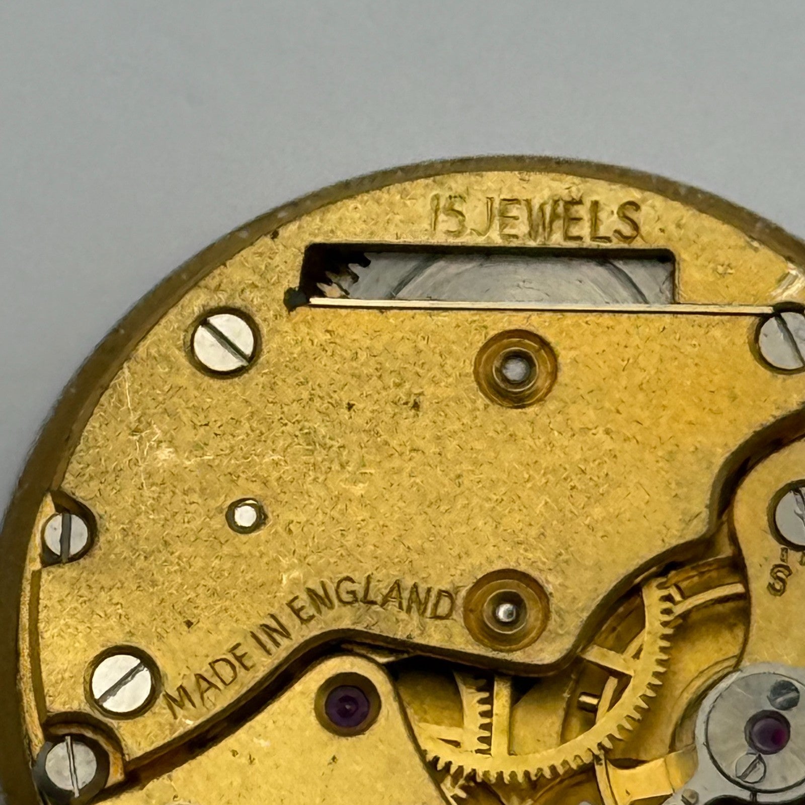 Smiths De Luxe C277089 Watch Movement Manual Wind Vintage Parts Repair 26.6mm