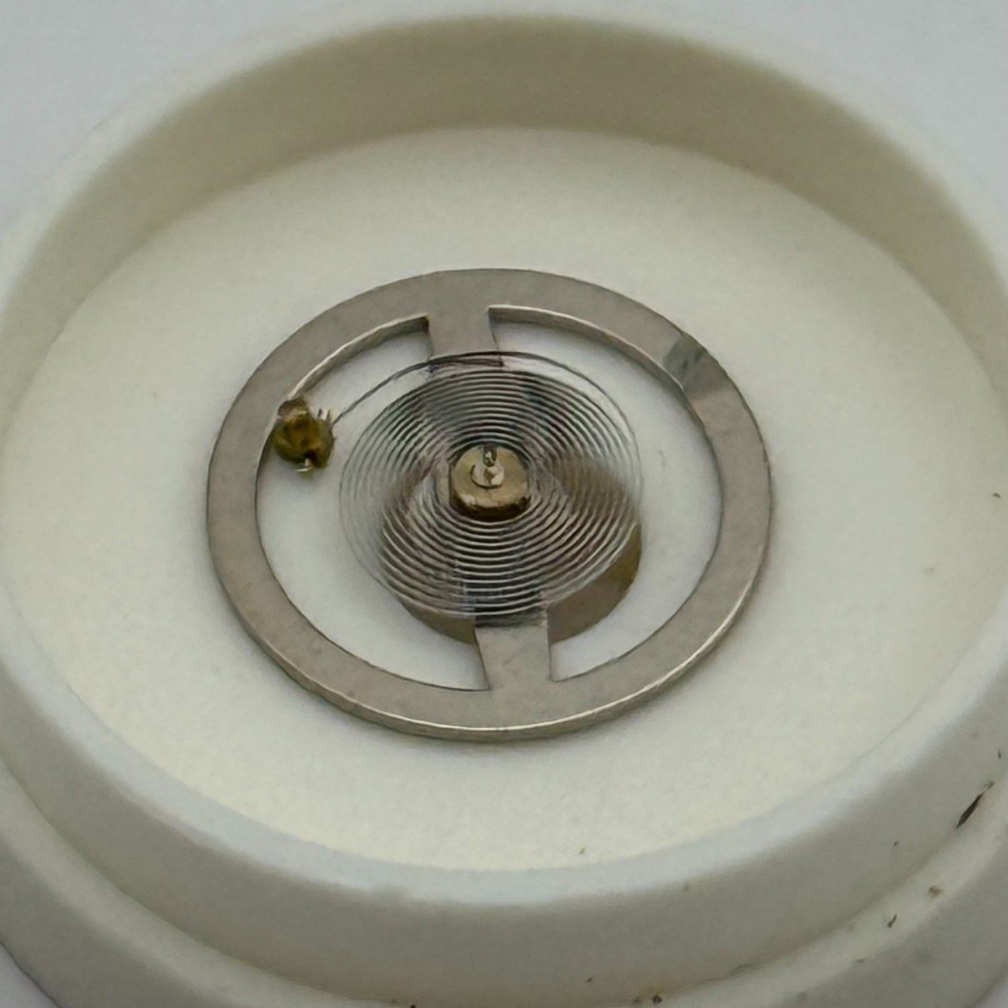 Cattin C66 Balance Wheel Complete And Spring  1551 M Watch Movement Parts NOS