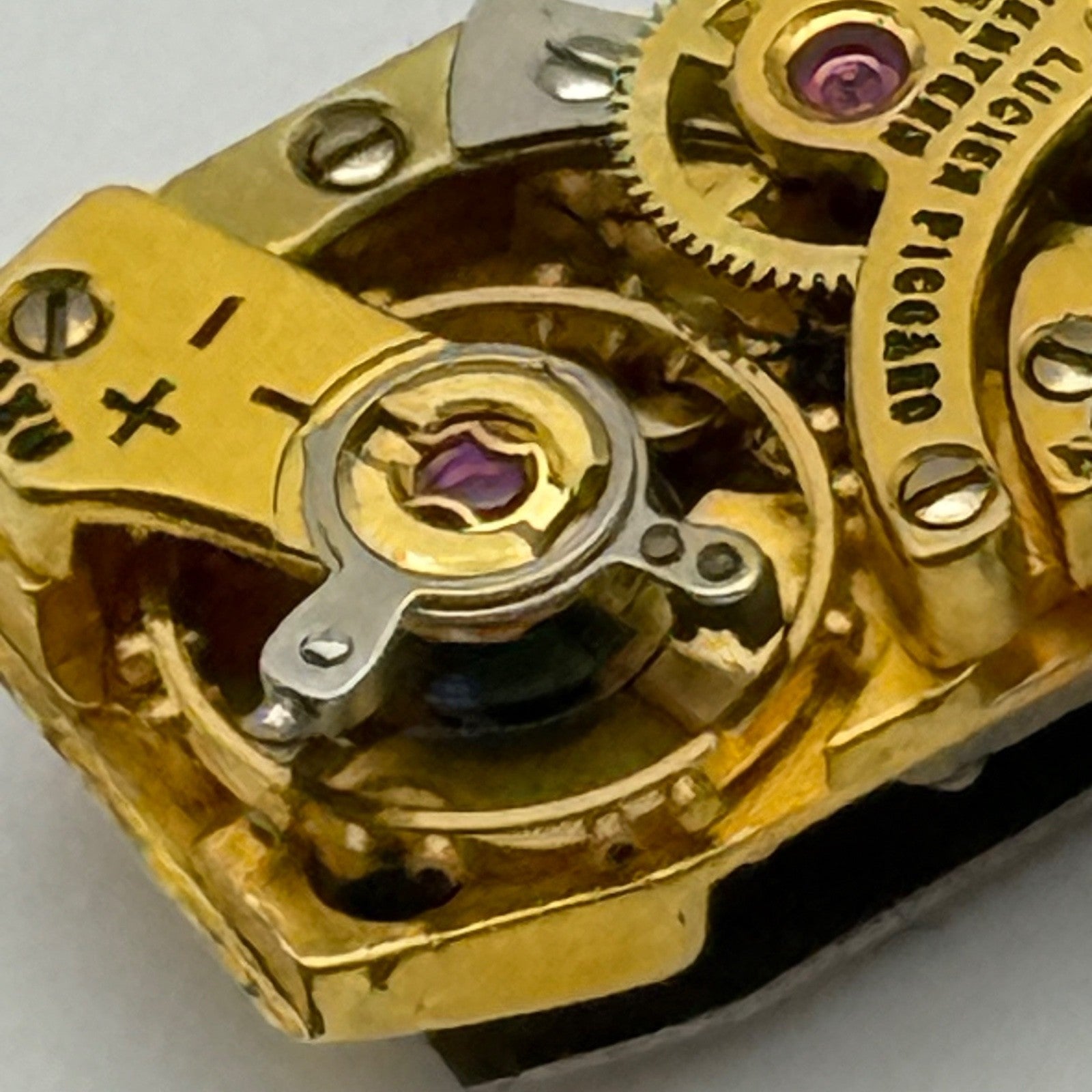 9mm Running  Lucien Piccard LP 37 Baguette Tank Watch Movement Manual Wind PARTS