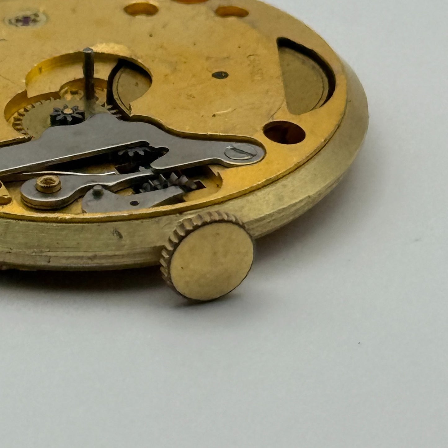 Smiths De Luxe 44 15 Jewels Watch Movement Manual Wind Vintage Parts 29.1mm