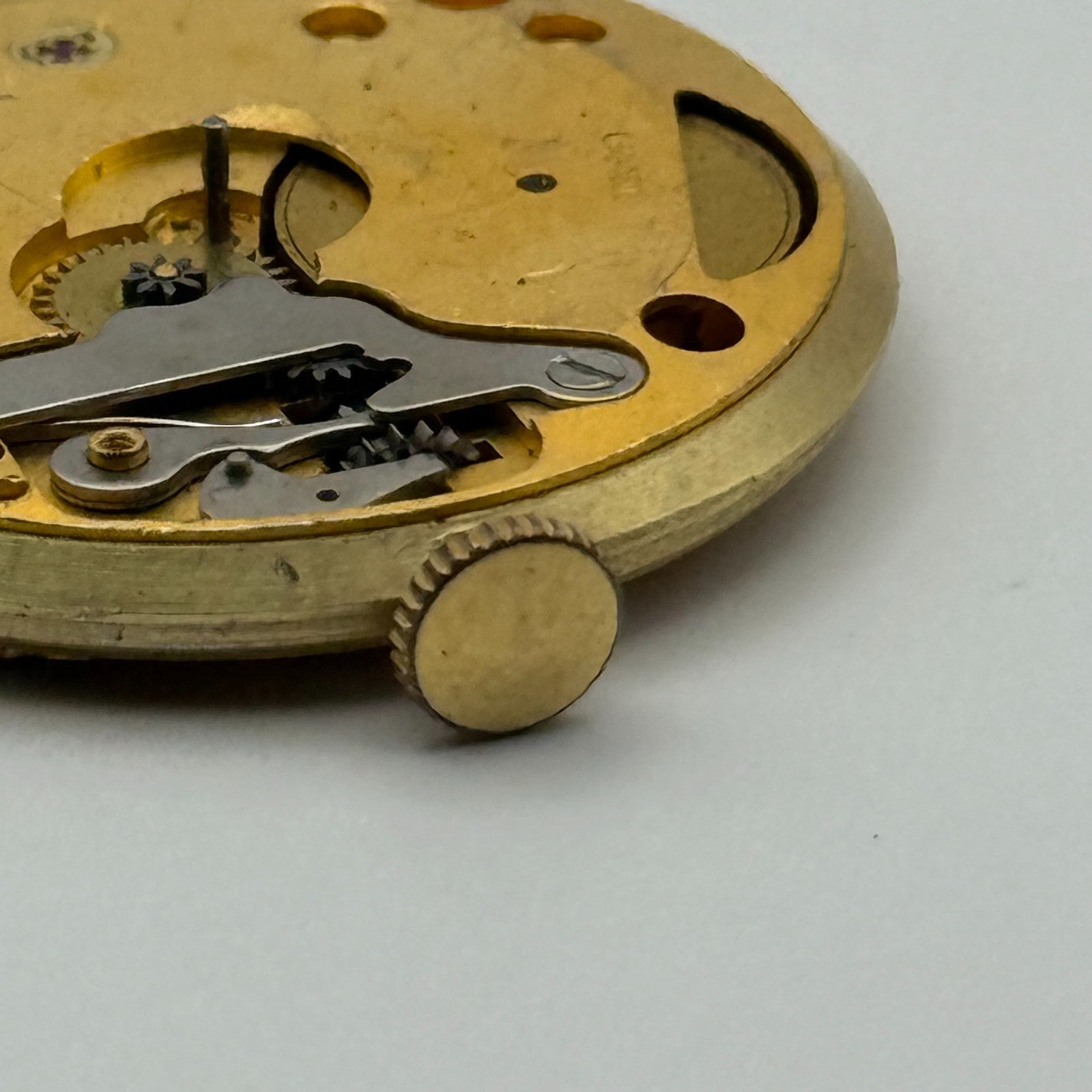 Smiths De Luxe 44 15 Jewels Watch Movement Manual Wind Vintage Parts 29.1mm