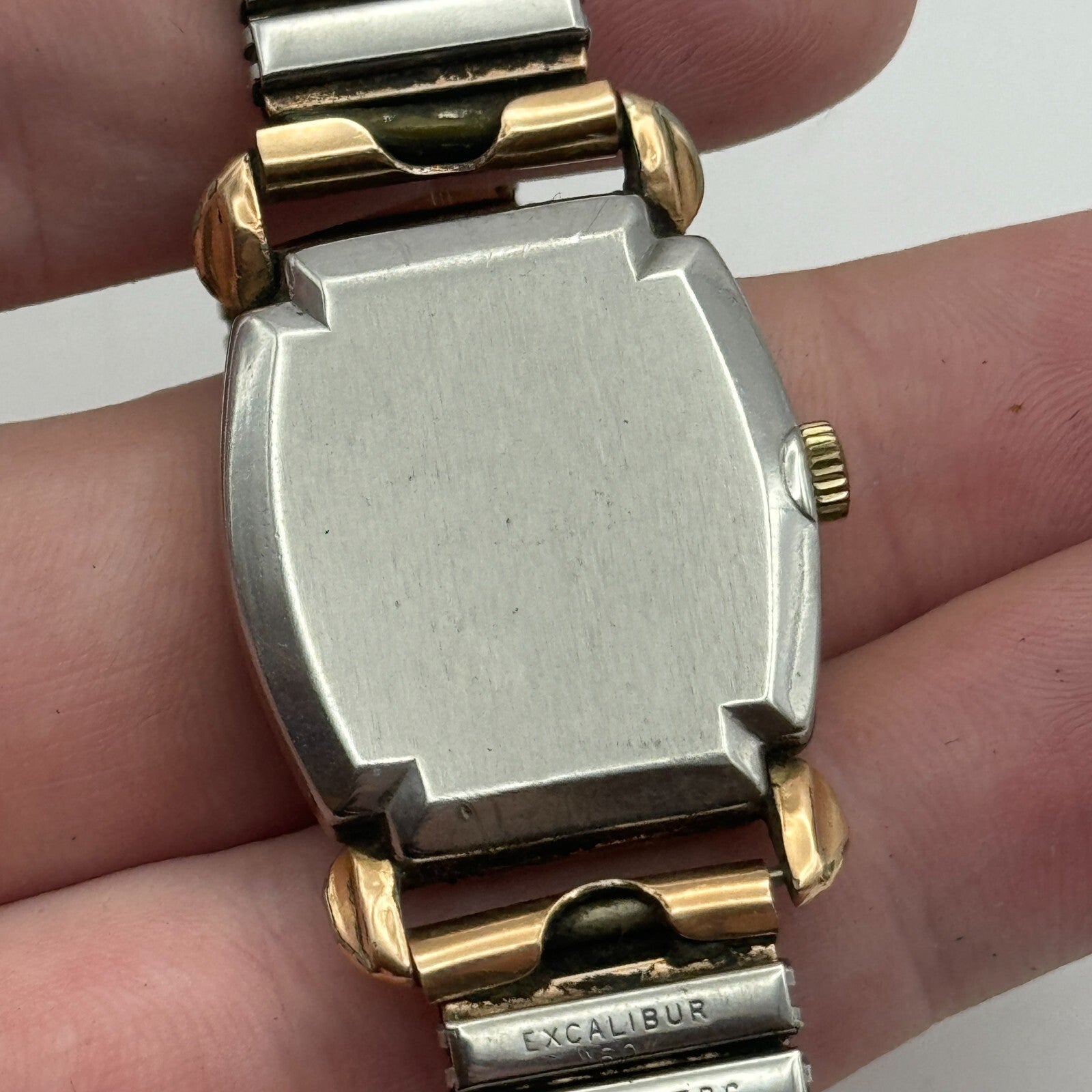 26mm Vintage Cardinal Swiss 15 Jewels Rolled Gold Manual Wind Watch PARTS REPAIR