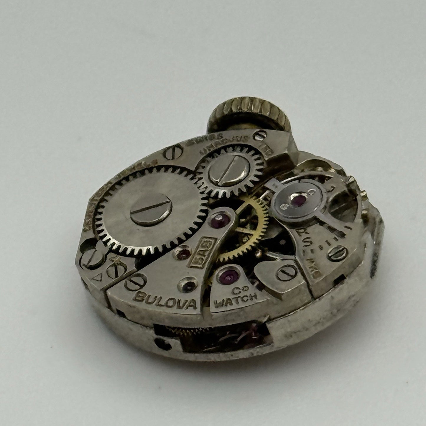 13.1mm Running Vintage Ladies Bulova 5AB Manual Wind Swiss Watch Movement PARTS