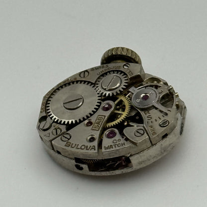 13.1mm Running Vintage Ladies Bulova 5AB Manual Wind Swiss Watch Movement PARTS