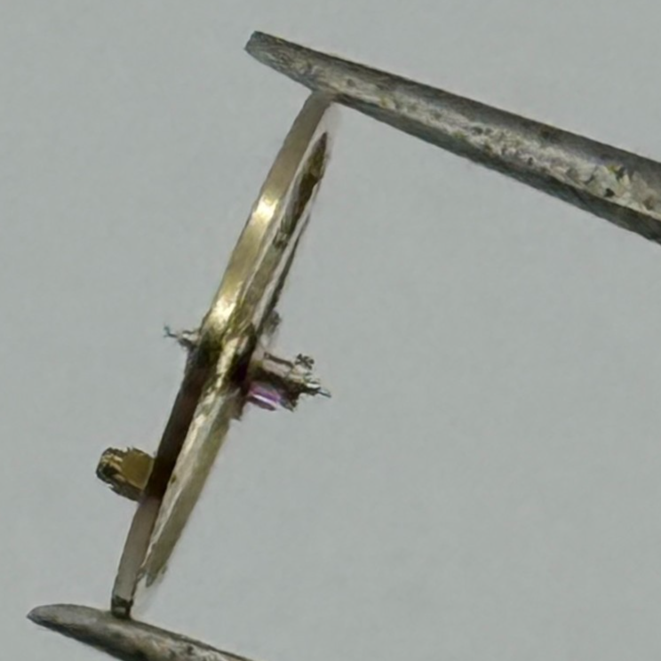 Amida 420 425 Balance Wheel Complete And Spring 11½’’’ 1768 Watch Movement Parts