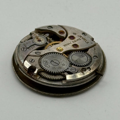 Cortebert Cal 665 Watch Movement 15 Jewels Sub Seconds Manual Wind Parts 25.3mm