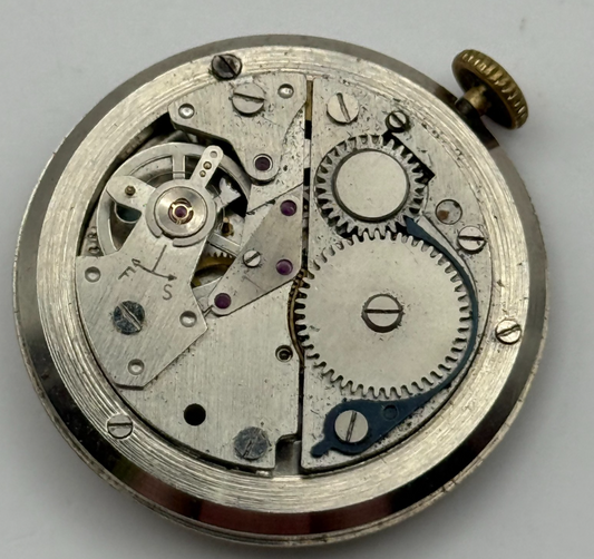 Smiths 21 Jewels Date Pointer Watch Movement Manual Wind Vintage Parts 30.4mm