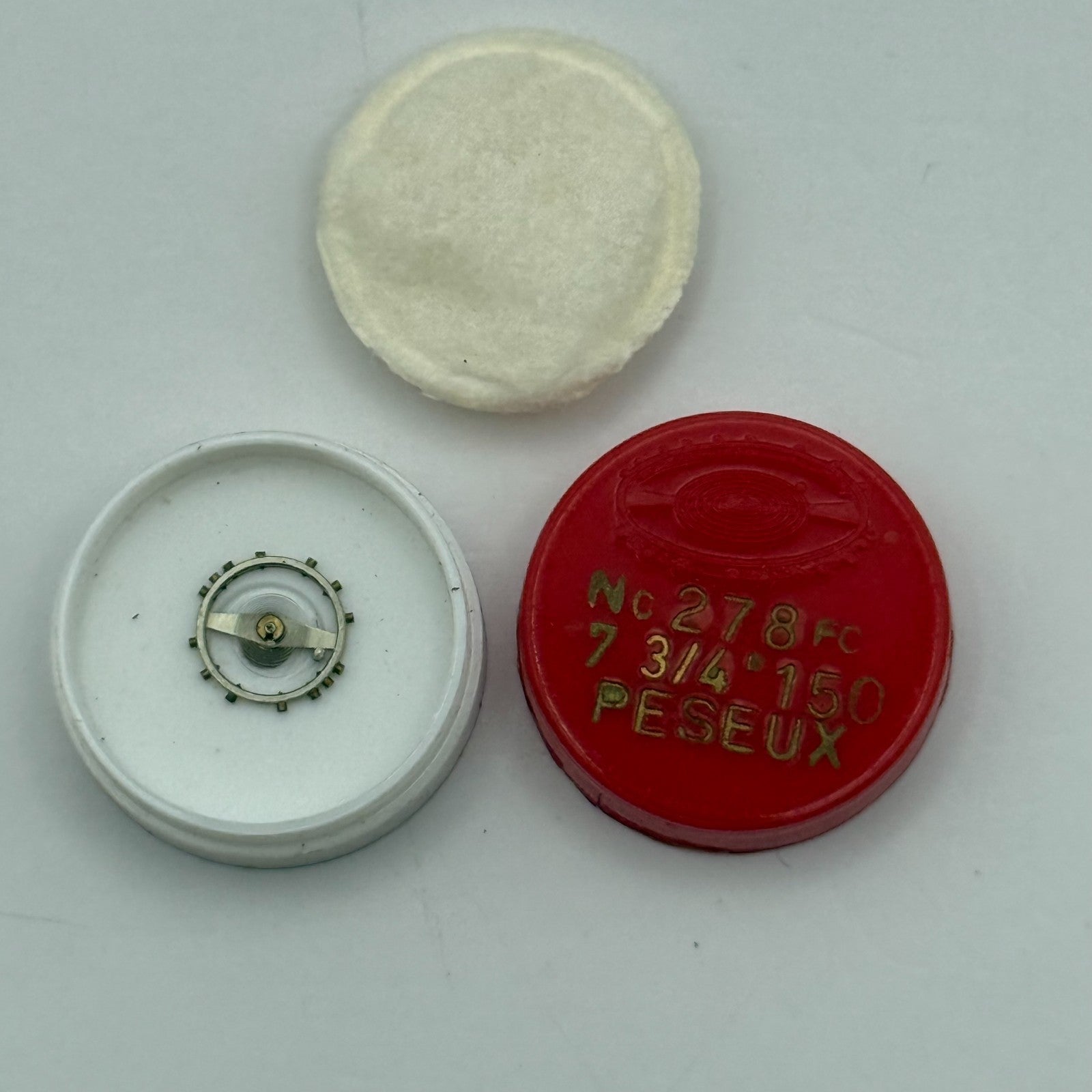 Peseux 150 Balance Complete 7¾''' Renata 278 Watch Movement Parts Vintage NOS