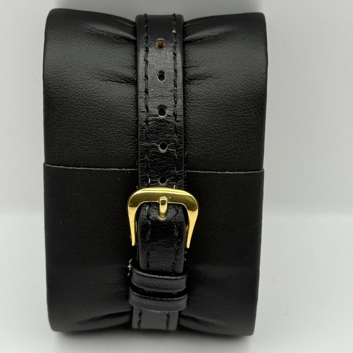 Limit 1912 Ladies Quartz Watch White Dial Black Leather Strap Working 22mm