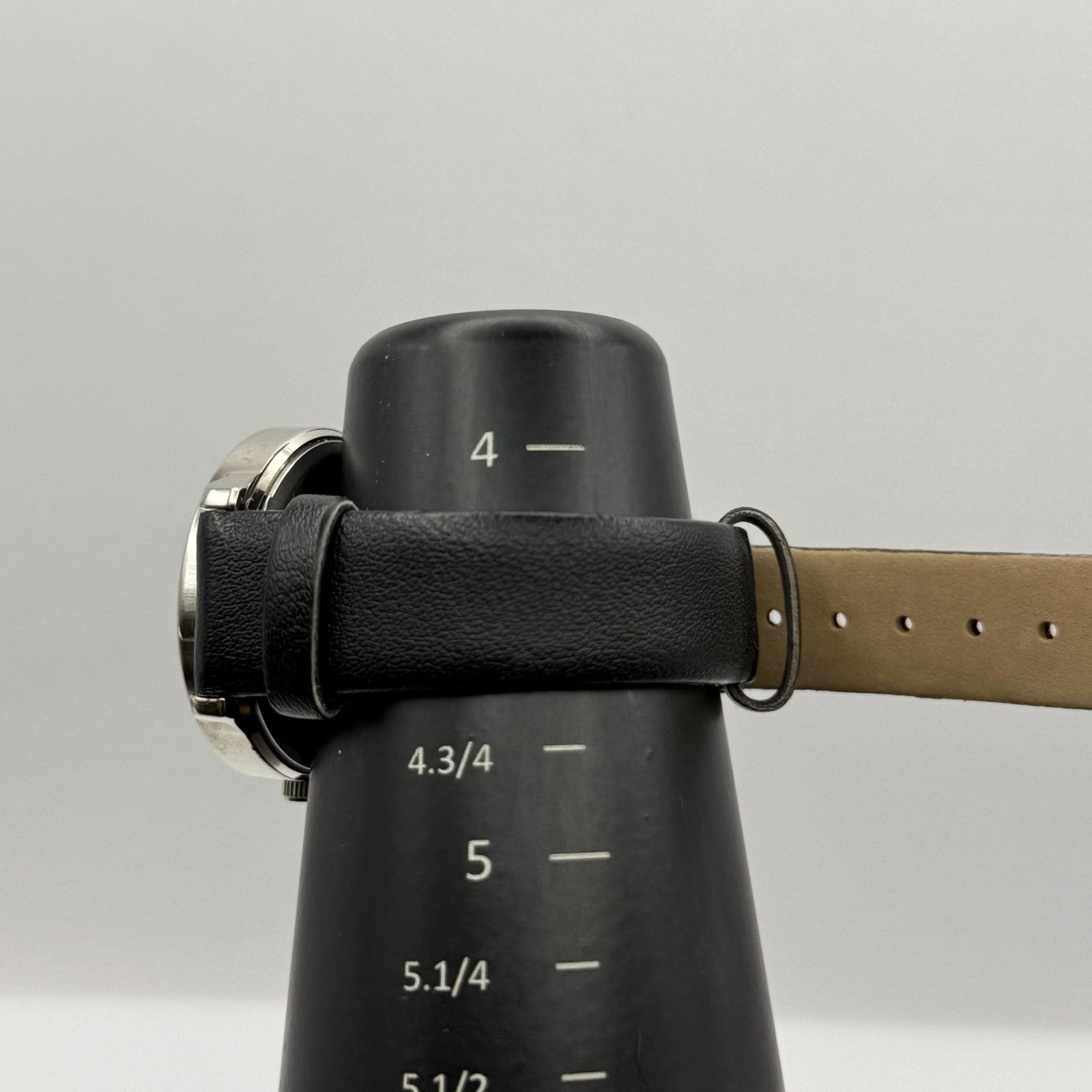 Limit 1912 Ladies Quartz Watch Silver Dial Black Strap Working 34mm New Battery