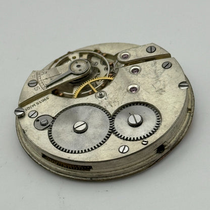 42.2mm Vintage Balance Ok Sub Seconds Swiss Pocket Watch Movement PARTS REPAIR