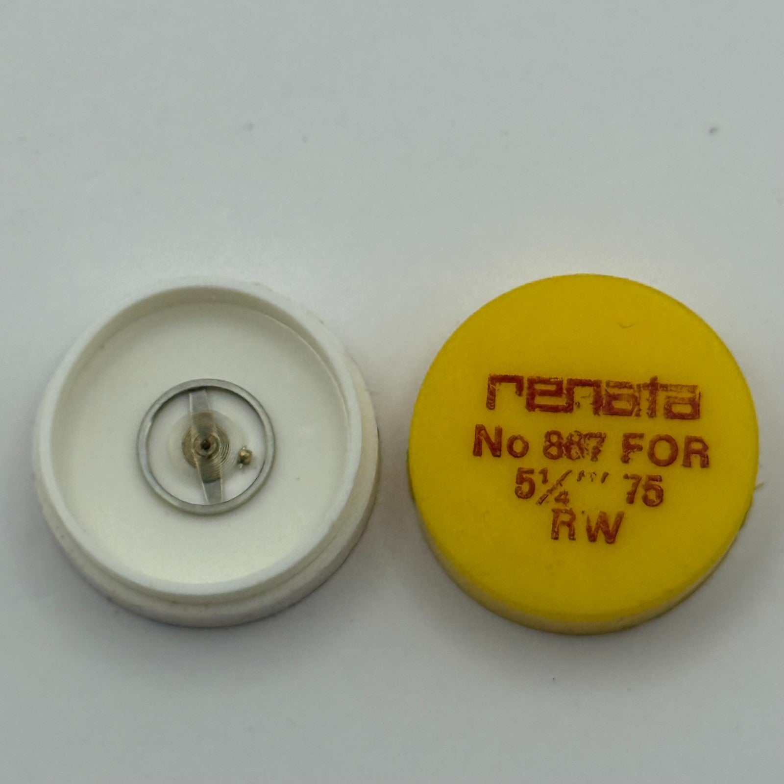 RW 75 Balance Wheel Complete And Spring 5 1/4''' 867 Watch Movement Parts NOS