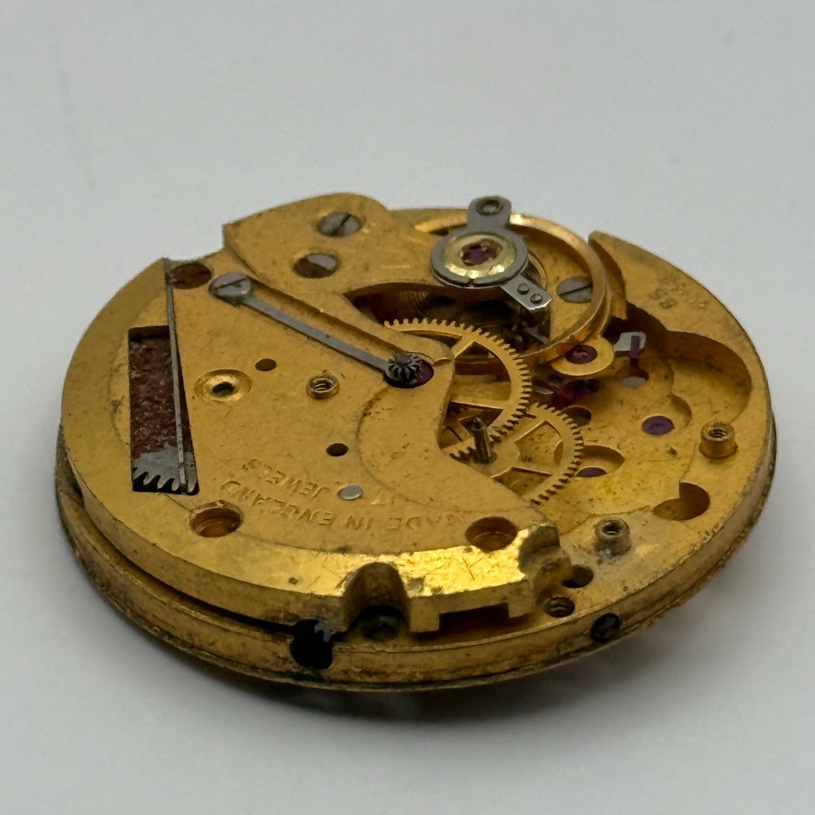 Smiths De Luxe 60464e Cal 85 Watch Movement Manual Wind Vintage Parts 26.9mm