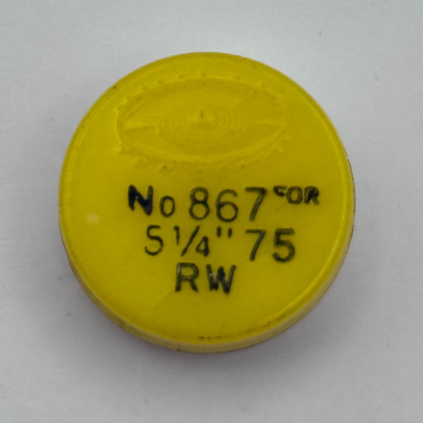 RW 75 Balance Wheel Complete And Spring 5¼’’’ 867 Watch Movement Parts NOS 