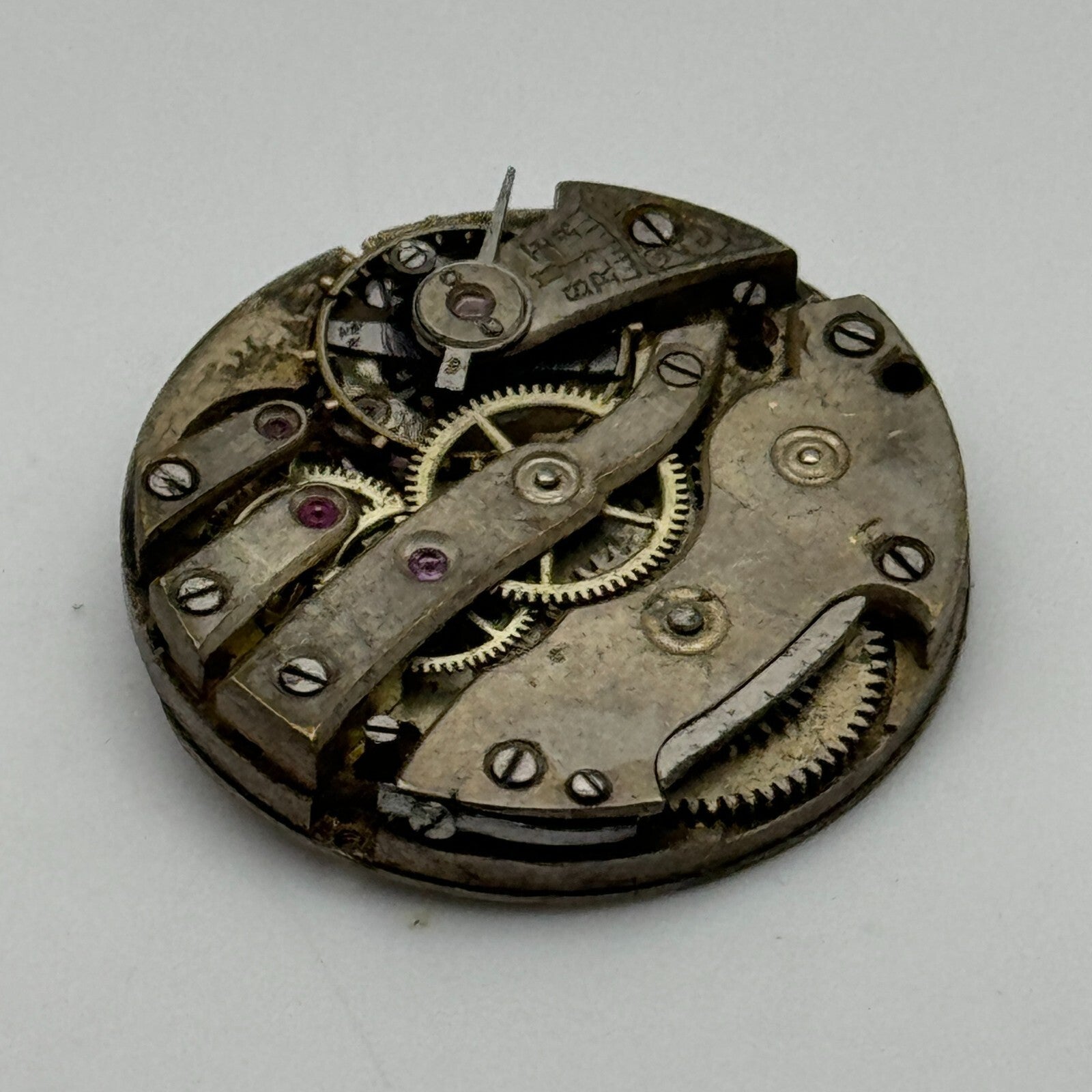 23.6mm Men's Unidentified Antique Cylinder Swiss Manual Wind Watch Movement PART