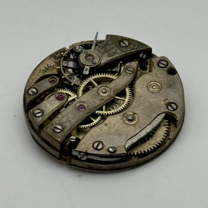 23.6mm Men's Unidentified Antique Cylinder Swiss Manual Wind Watch Movement PART