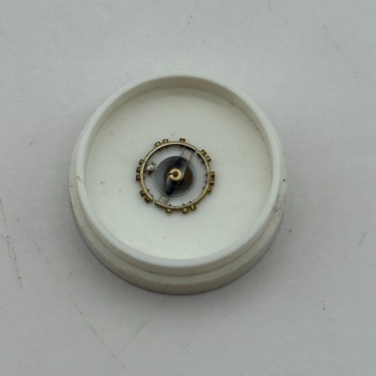 FHF 159 Balance Wheel Complete And Spring 3-10''' 190 M Watch Movement Parts NOS