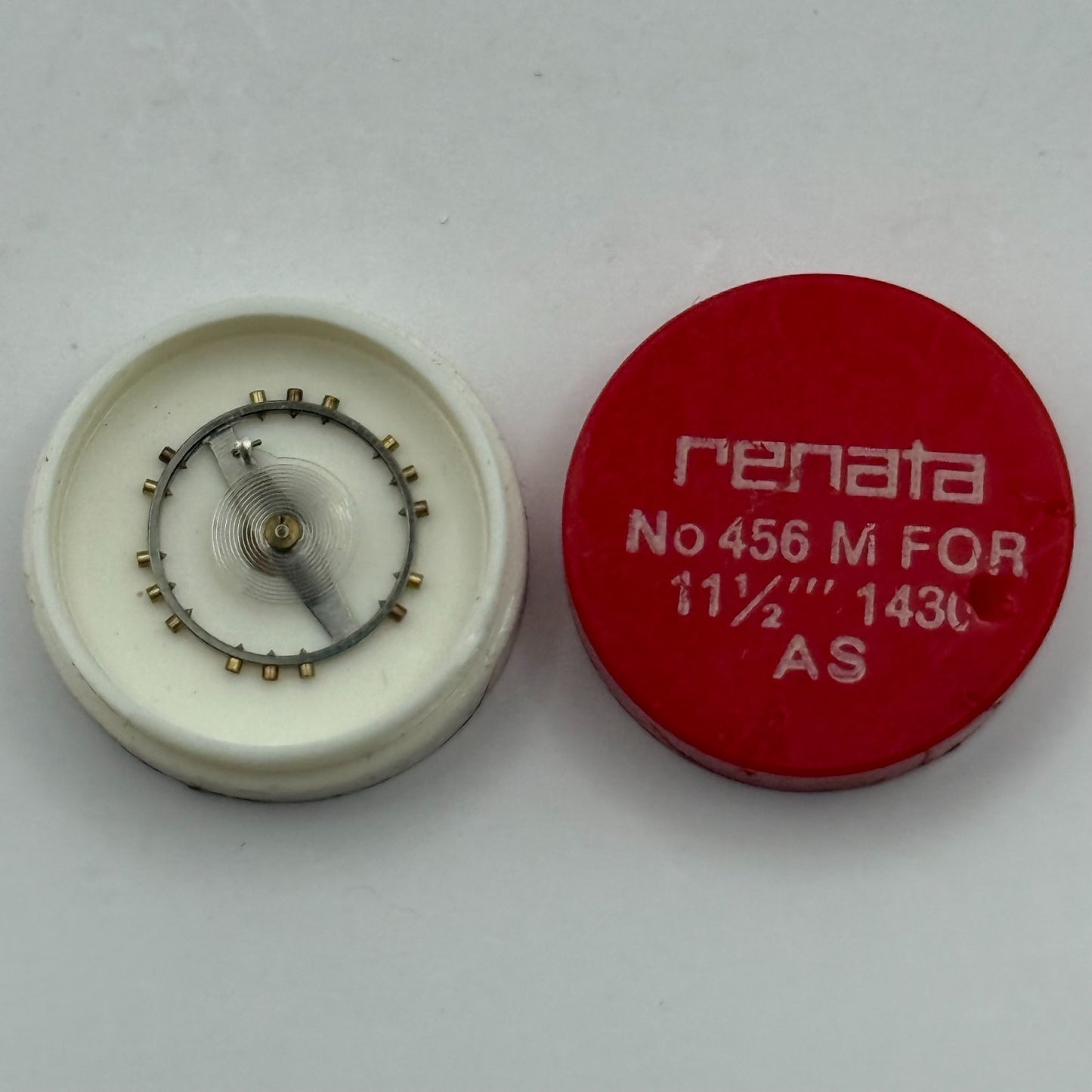 AS 1430 Balance Wheel Complete And Spring 11 1/2''' 456 M Watch Movement Parts